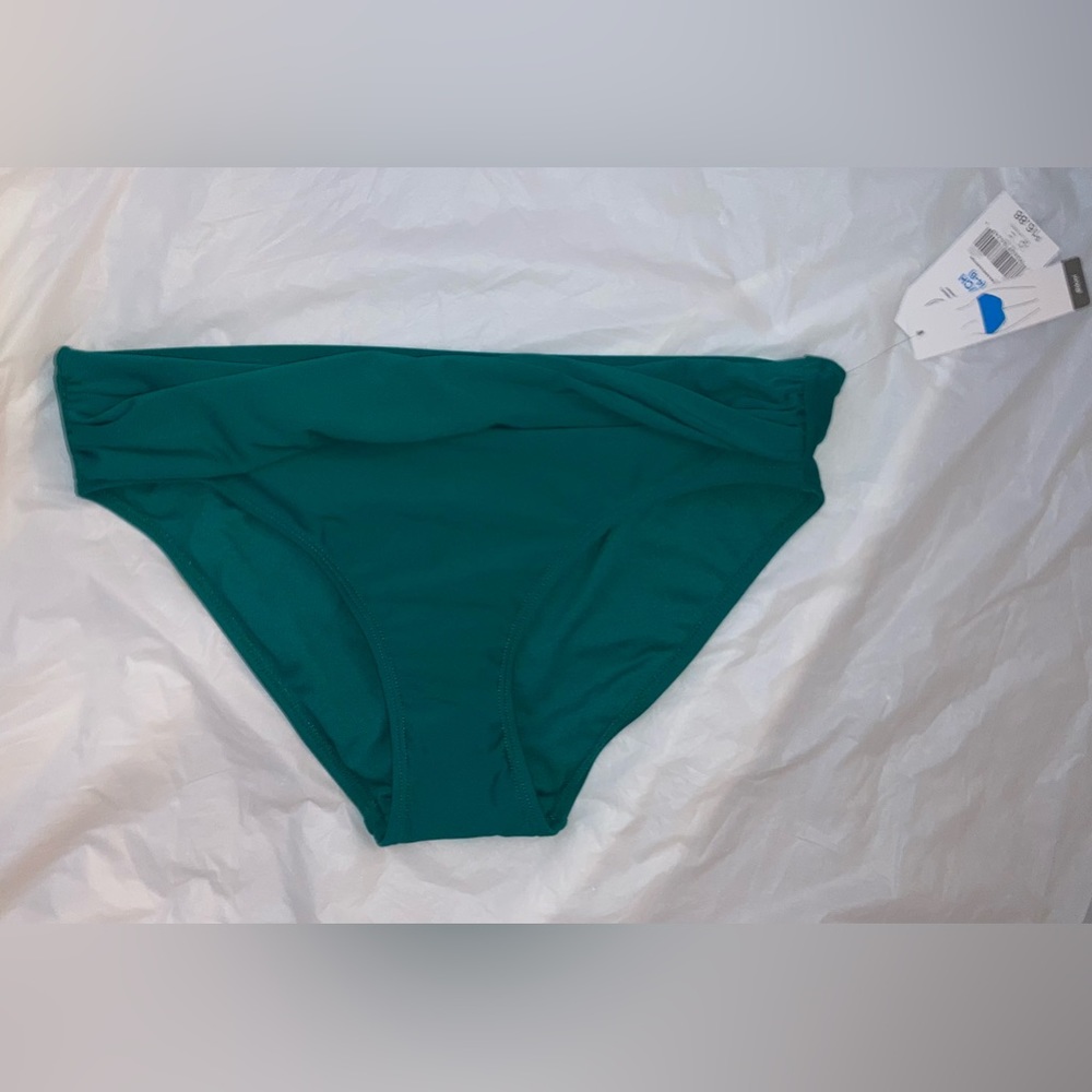 NEW Time & Tru Women’s Green Bikini Bottoms Small Oversized See Measure NWT